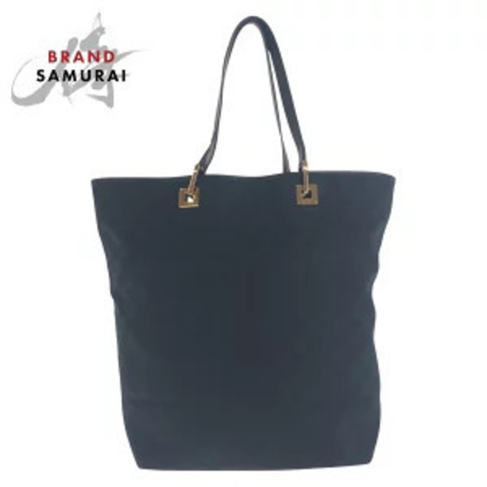 Gucci black GG canvas tote bag shoulder